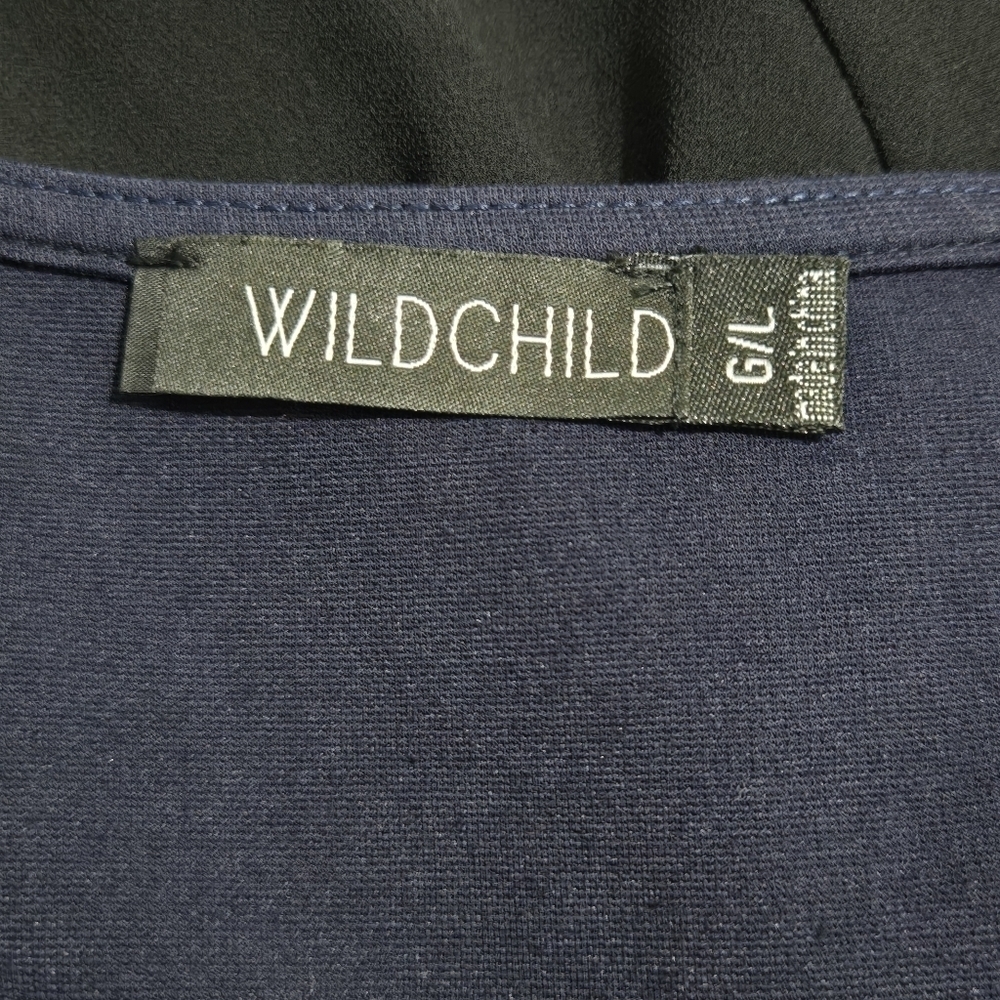 Wildchild Twik Stretchy Navy Blue Sleeveless Mini Dress - Picture 8 of 9